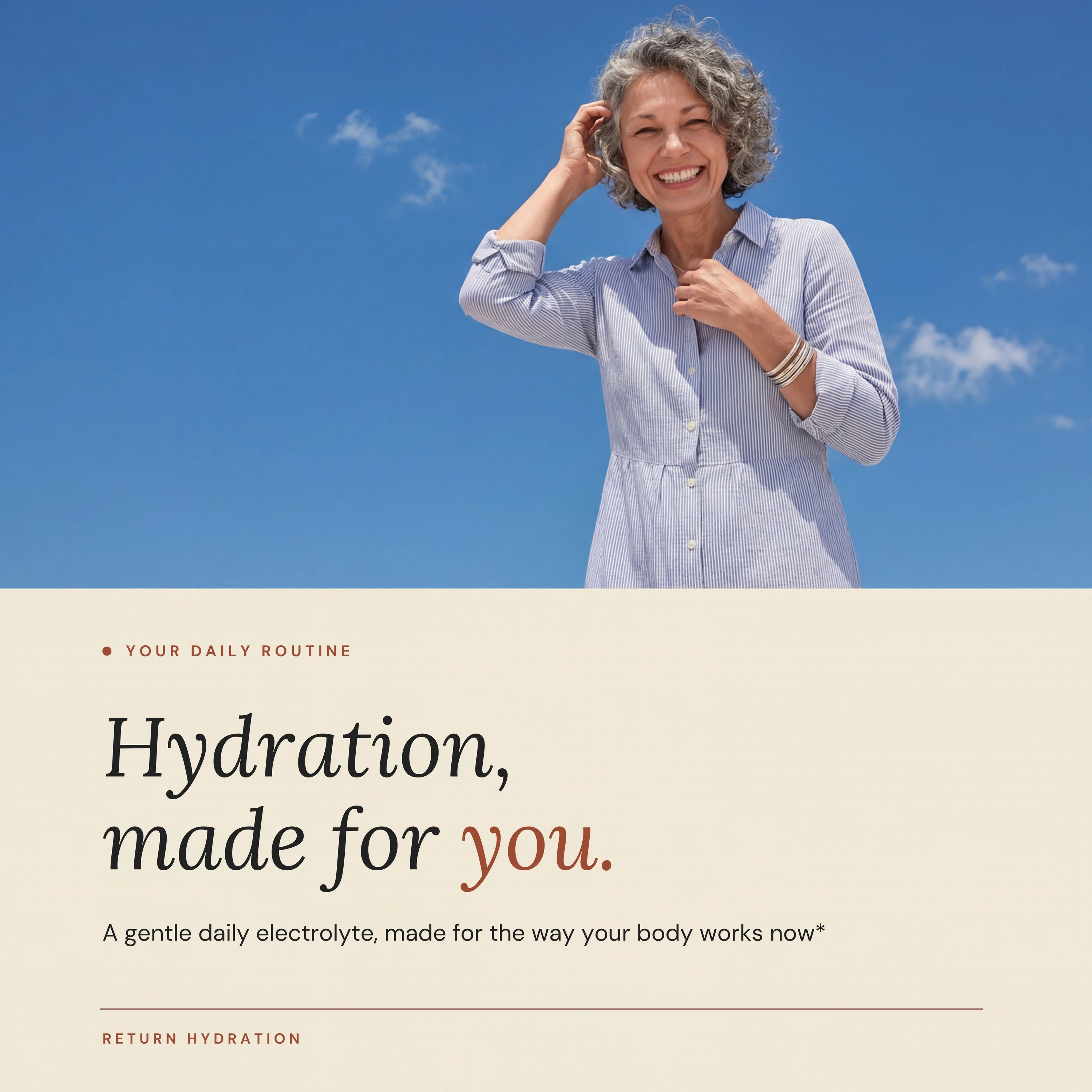 Current Item Indicator – Return Hydration Product Carousel.