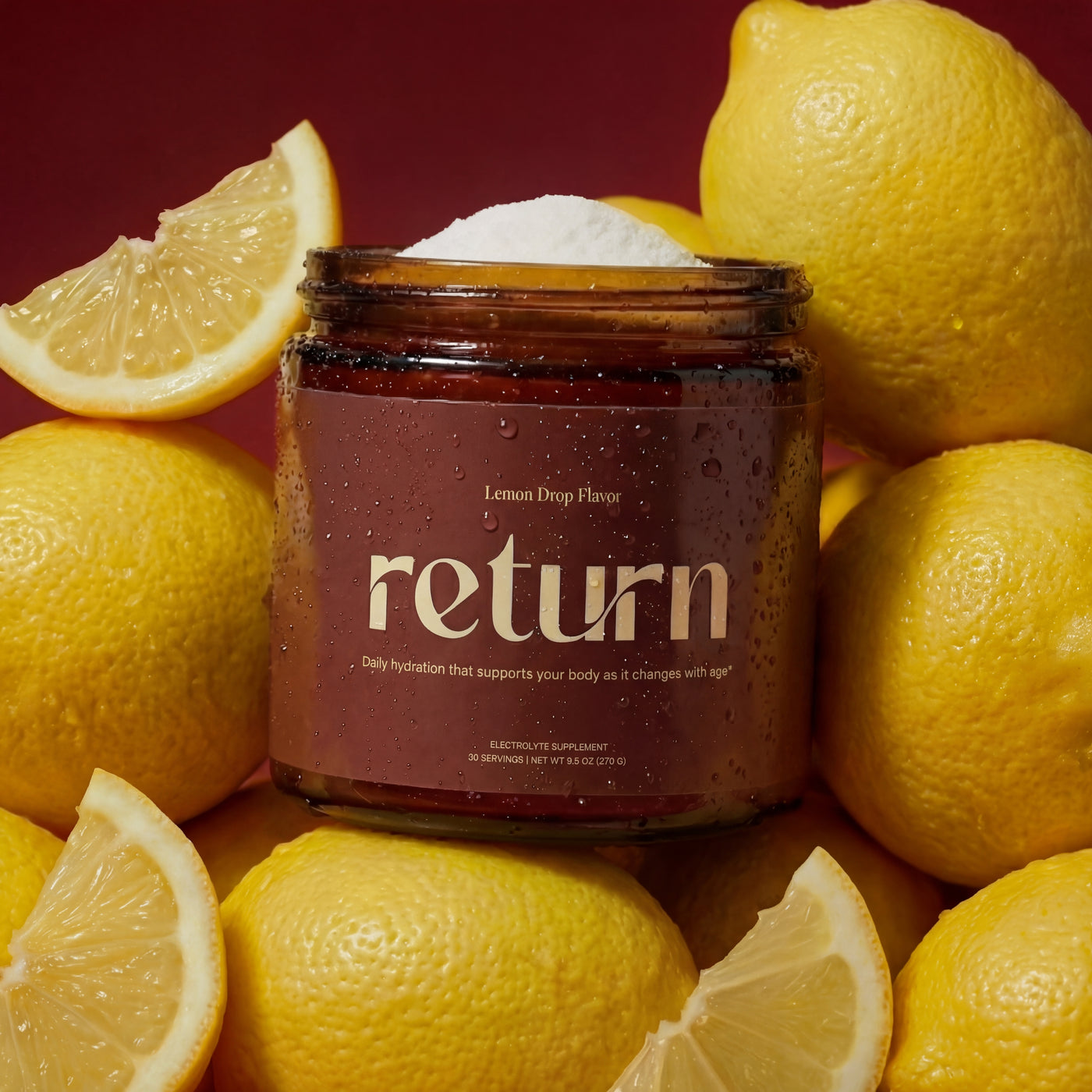 Return Hydration Lemon Open-Jar with Lemons
