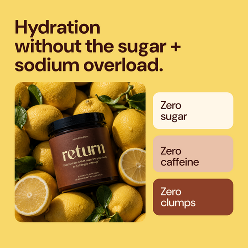 Return Hydration Lemon Drop: hydration without sugar and sodium overload